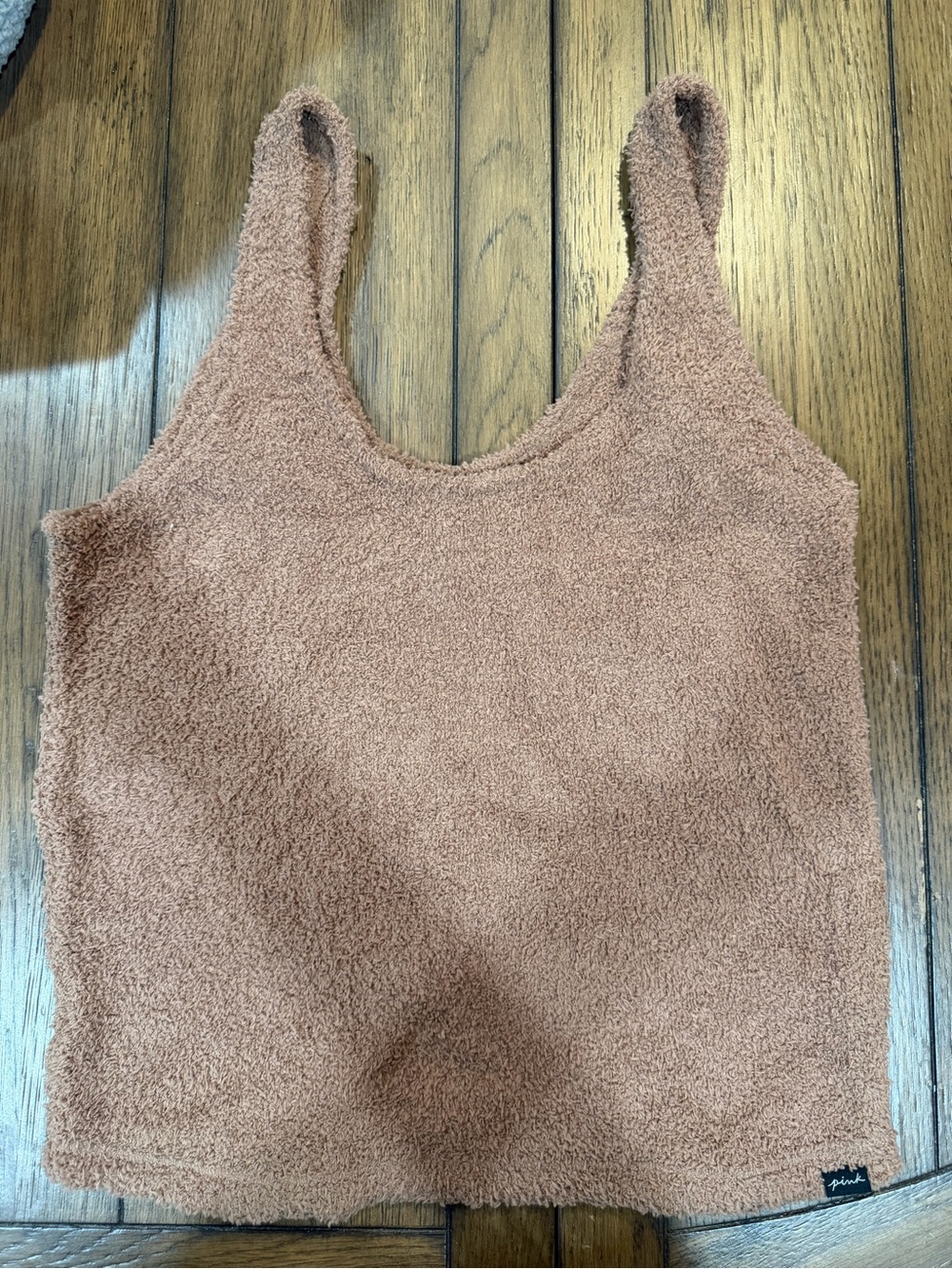 PINK Victoria's Secret Plush Terry Bandeau Tank - brown